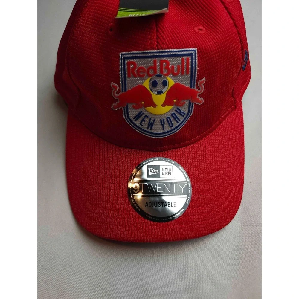 New Era 9TWENTY New York Red Bulls MLS Adjustable Hat Red Woven Soccer Cap NWT